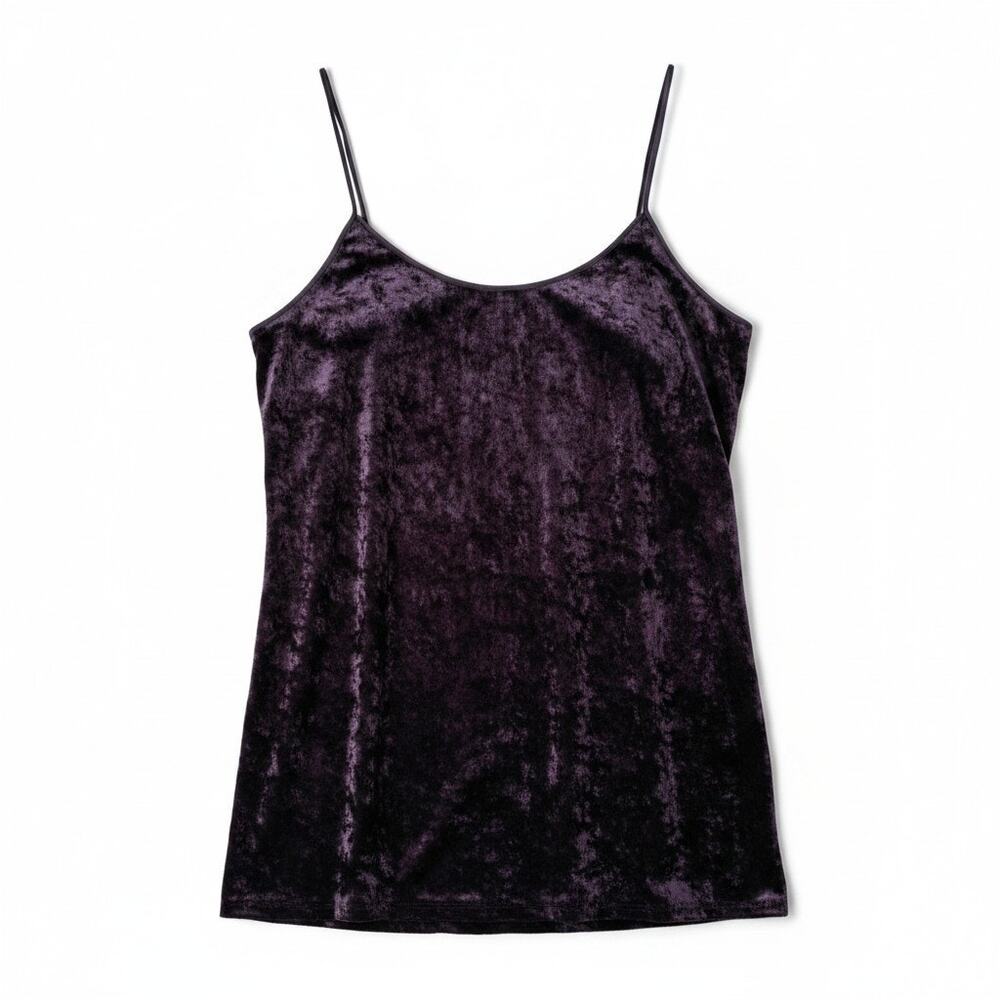 Vintage Secret Treasures Wine Crushed Velvet Lingerie Slip Dress L Whimsigoth